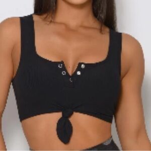 Bombshell Sportswear Henley Sports Bra, size M